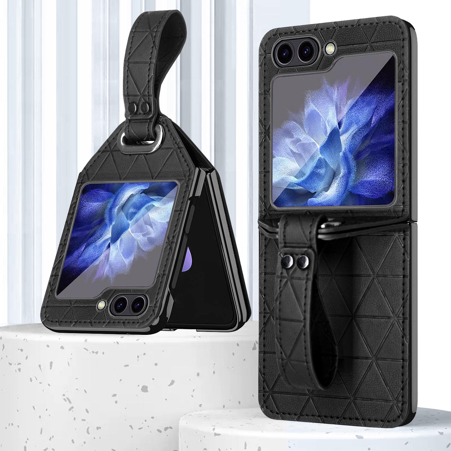 Cea mai recentă husă din piele pentru telefonul mobil Samsung Galaxy Z Flip 5/Z Flip 6