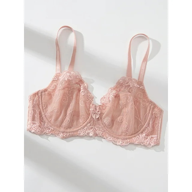 TRIUMPH - Γυναικείο σουτιέν και εσώρουχα με διάφανη δαντέλα χωρίς επένδυση Full Cup Underwire Plus Size