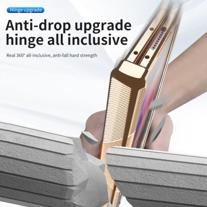 Μαγνητική θήκη μεντεσέ για Galaxy Z Fold5 Fold4 Fold3 με διπλό προστατευτικό μεντεσέ