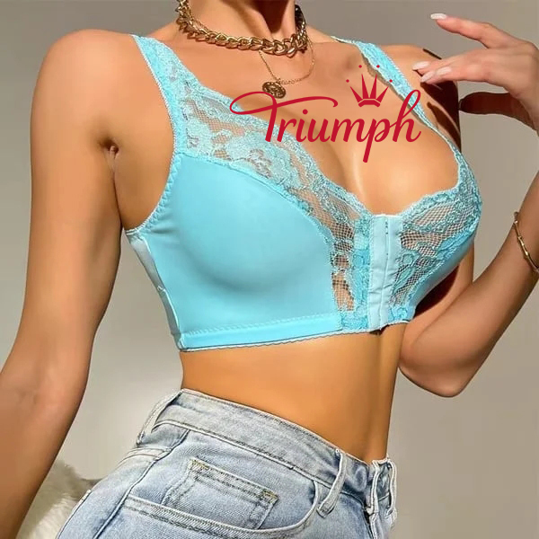 Triumph - 2-pack 🔥 Σουτιέν με μπροστινό κουμπί με δαντέλα - (Επίσημο αυθεντικό)😍