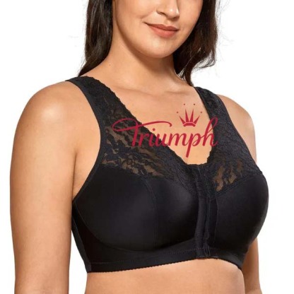 Triumph - (3 bucăți) Sutien sexy din dantelă transparentă [75A-110E]