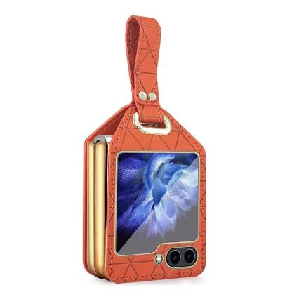 Cea mai recentă husă din piele pentru telefonul mobil Samsung Galaxy Z Flip 5/Z Flip 6