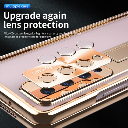 Μαγνητική θήκη μεντεσέ για Galaxy Z Fold5 Fold4 Fold3 με διπλό προστατευτικό μεντεσέ