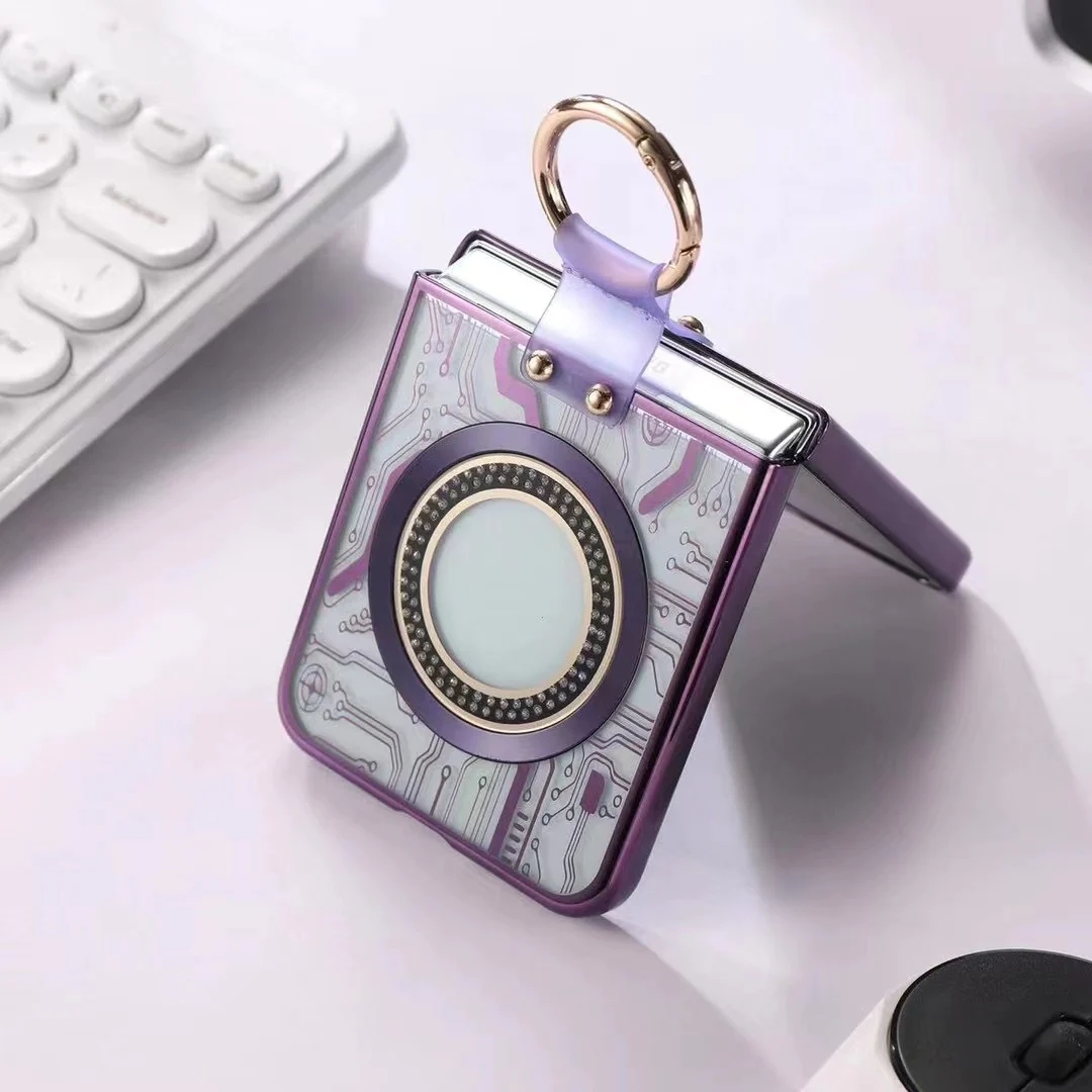 Προστατευτική θήκη τηλεφώνου Cyberpunk Magnetic Wireless Charging για Samsung Galaxy Z Flip5 Flip4 Flip3