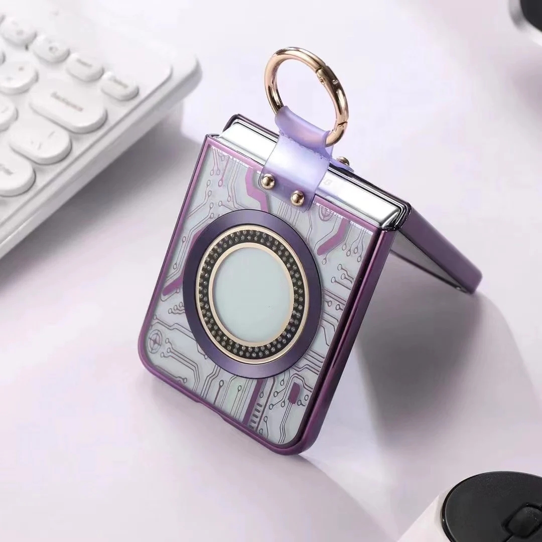 Προστατευτική θήκη τηλεφώνου Cyberpunk Magnetic Wireless Charging για Samsung Galaxy Z Flip5 Flip4 Flip3