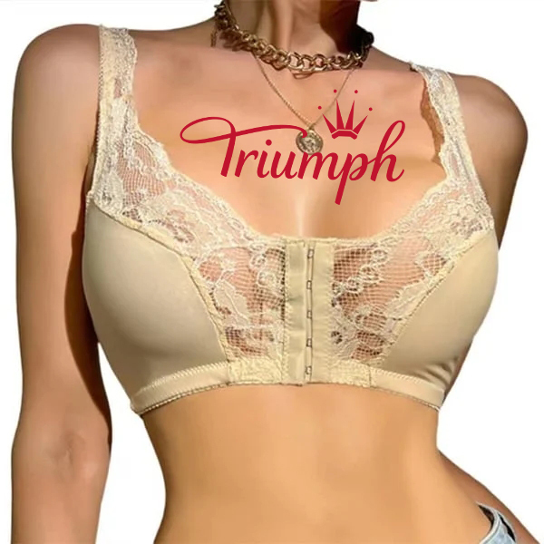 Triumph - 2-pack 🔥 Σουτιέν με μπροστινό κουμπί με δαντέλα - (Επίσημο αυθεντικό)😍