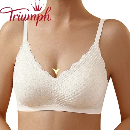TRIUMPH – 3 опаковки 💥 Безшевно латексово бельо с тънка балонна капачка [75A-85D]