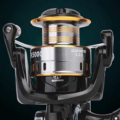 BILLINGS EK 1000~7000 Series, 5,2:1 Gear Ratio, 26LB Max Drag, CNC Μεταλλικό καρούλι, Spinning Fishing Roel, για θαλασσινό νερό γλυκού νερού