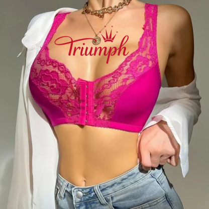 Triumph - 2-pack 🔥 Σουτιέν με μπροστινό κουμπί με δαντέλα - (Επίσημο αυθεντικό)😍