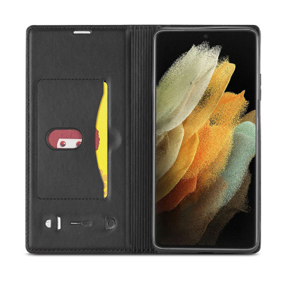 Husă de lux din piele pentru telefon mobil Samsung S23/S22/S21 4-în-1