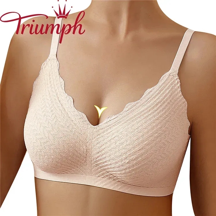 TRIUMPH – 3 опаковки 💥 Безшевно латексово бельо с тънка балонна капачка [75A-85D]
