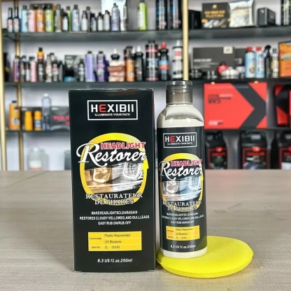 🌟 🚗Lichid pentru repararea farurilor mașinii, oxidarea farurilor auto, zgârieturi îngălbenite, estompare îmbunătățită cu cristale galvanizate agent de renovare