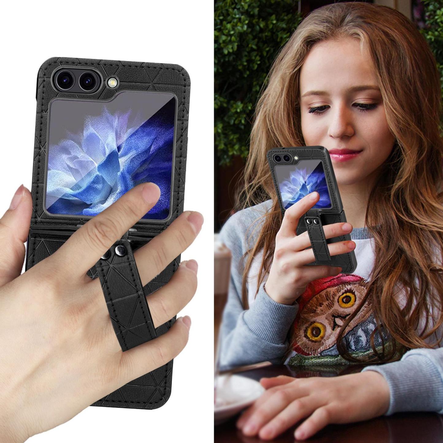 Cea mai recentă husă din piele pentru telefonul mobil Samsung Galaxy Z Flip 5/Z Flip 6