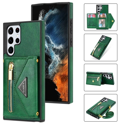 MobiWallet - Husă din piele pentru telefon de mare capacitate 4 în 1 pentru Samsung