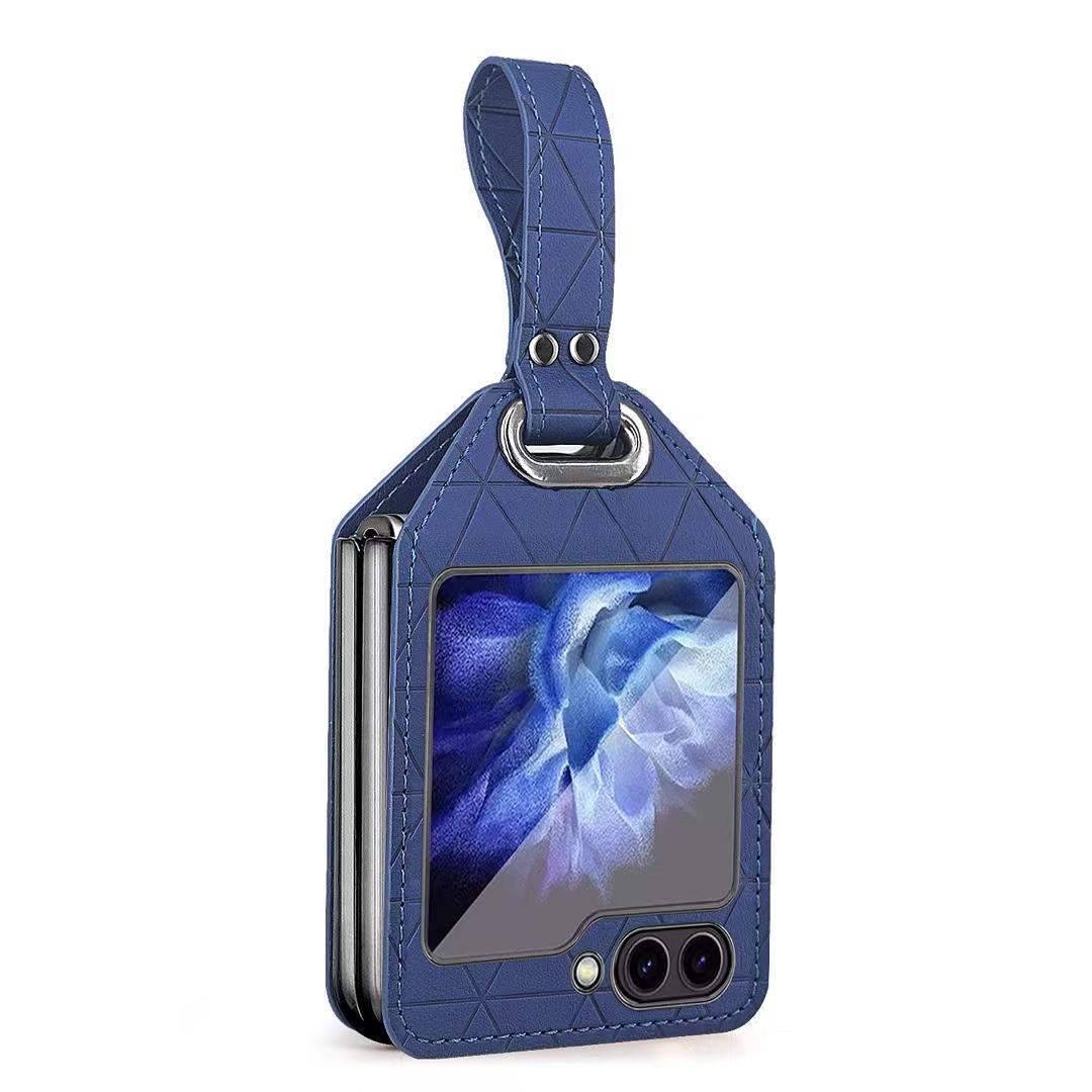 Cea mai recentă husă din piele pentru telefonul mobil Samsung Galaxy Z Flip 5/Z Flip 6