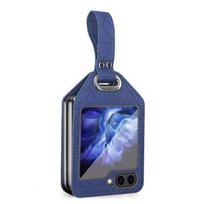 Cea mai recentă husă din piele pentru telefonul mobil Samsung Galaxy Z Flip 5/Z Flip 6