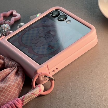 Νέα προστατευτική θήκη για κινητά αυτιά κουνελιού Samsung Z Flip5 Flip4 Flip3