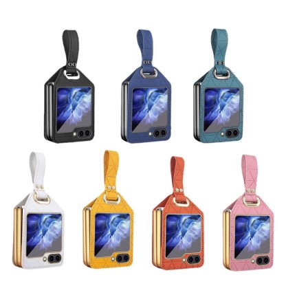Cea mai recentă husă din piele pentru telefonul mobil Samsung Galaxy Z Flip 5/Z Flip 6