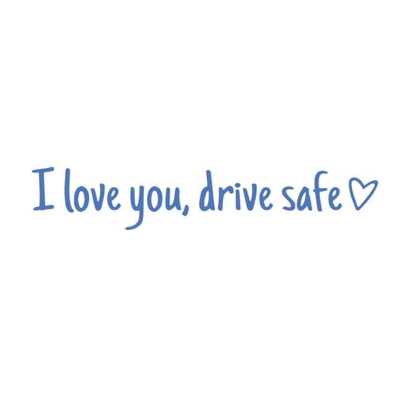 【I love you, drive safe】Autocolante de siguranță pentru oglindă retrovizoare