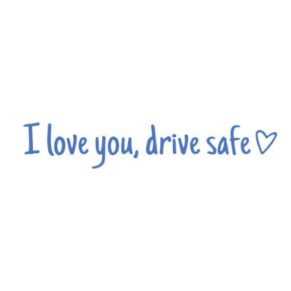【I love you, drive safe】Autocolante de siguranță pentru oglindă retrovizoare