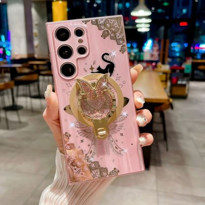 Κατάλληλο για θήκη κινητού τηλεφώνου Samsung S22/S23/S24 Plus Ultra με μαγνητική βάση πεταλούδας