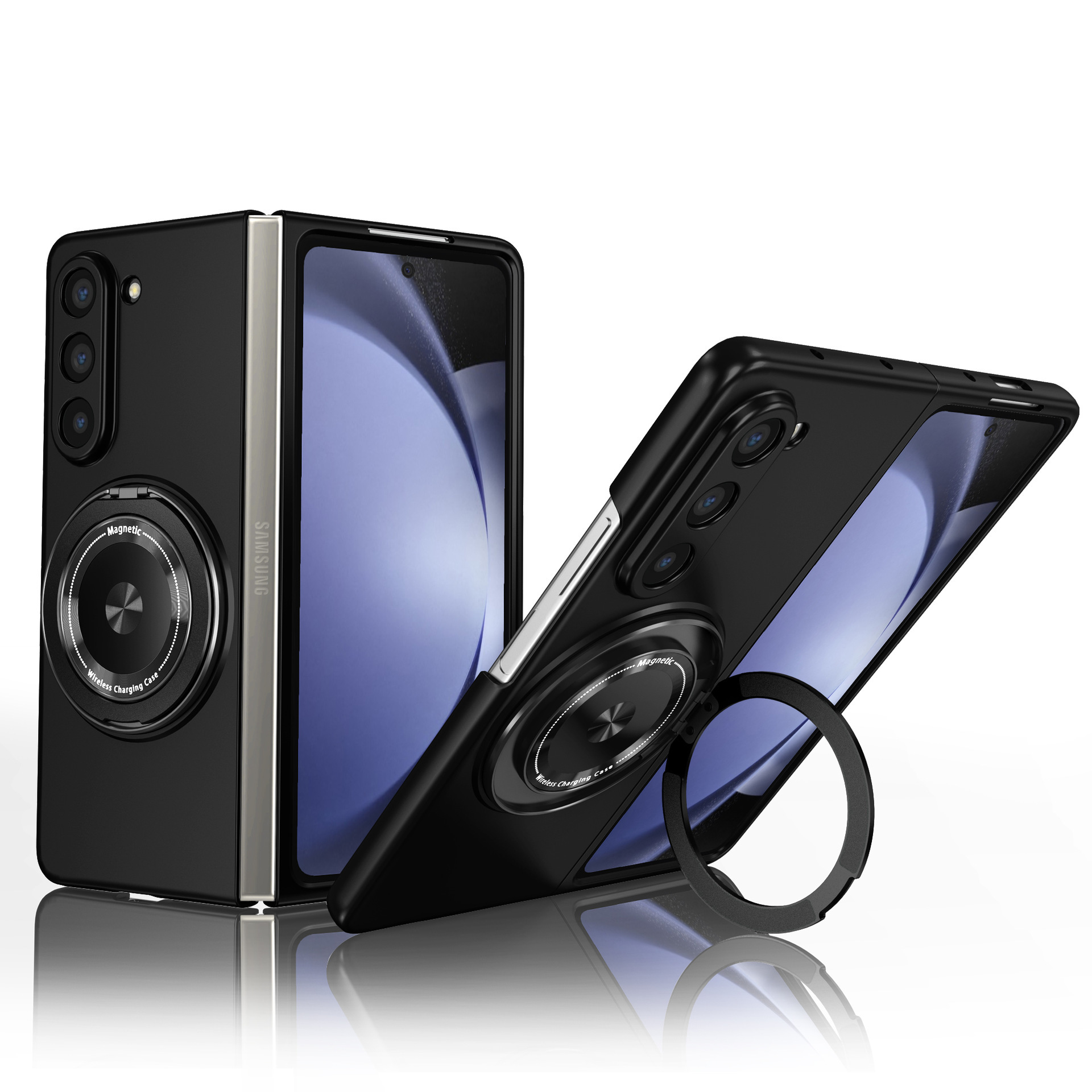CAZĂ MAGNETICĂ DE PROTECȚIE COMPLETĂ și SUPORT PENTRU SERIA GALAXY Z FOLD