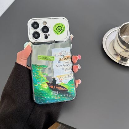 Husa pentru telefon cu suport pentru iPhone