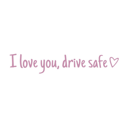 【I love you, drive safe】Autocolante de siguranță pentru oglindă retrovizoare