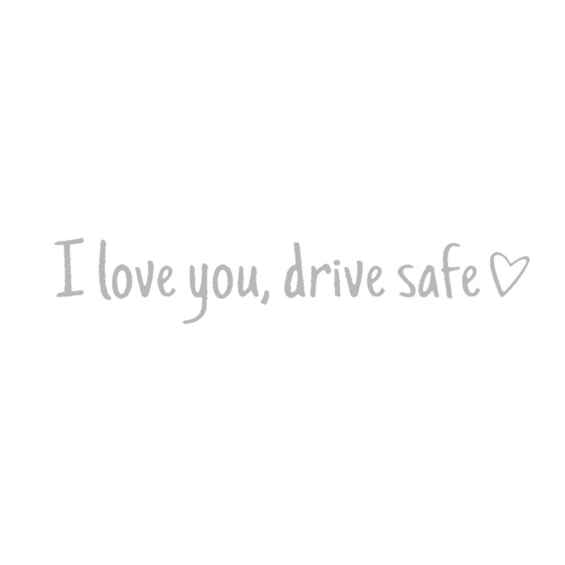 【I love you, drive safe】Autocolante de siguranță pentru oglindă retrovizoare