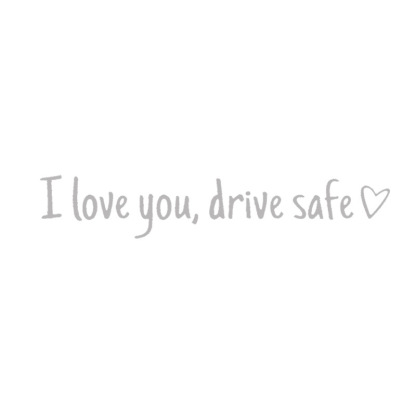 【I love you, drive safe】Autocolante de siguranță pentru oglindă retrovizoare
