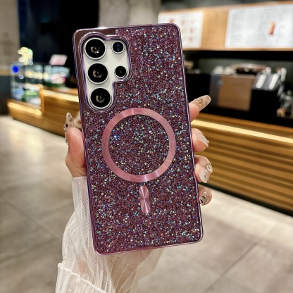 Ins Hot Sale Luxury Diamond Glitter Μαγνητική θήκη τηλεφώνου Samsung