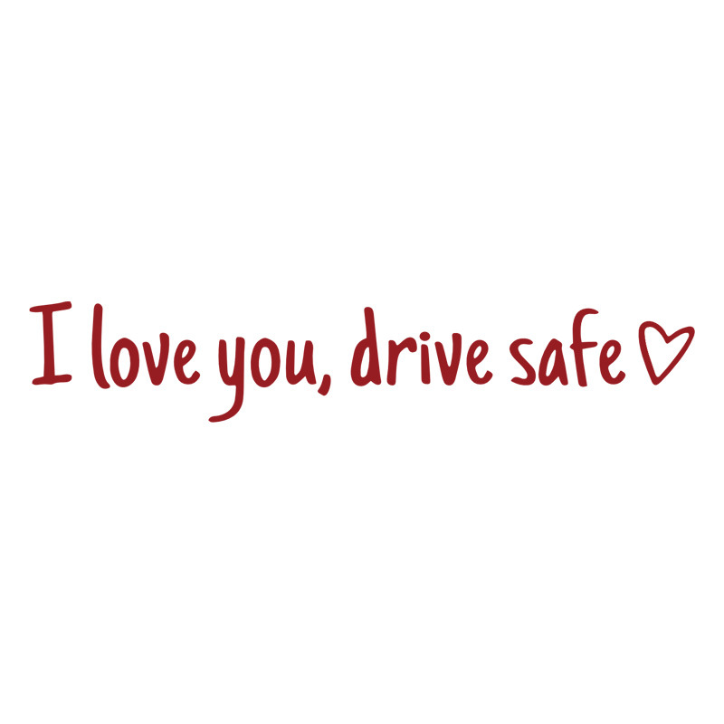 【I love you, drive safe】Autocolante de siguranță pentru oglindă retrovizoare
