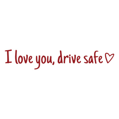 【I love you, drive safe】Autocolante de siguranță pentru oglindă retrovizoare