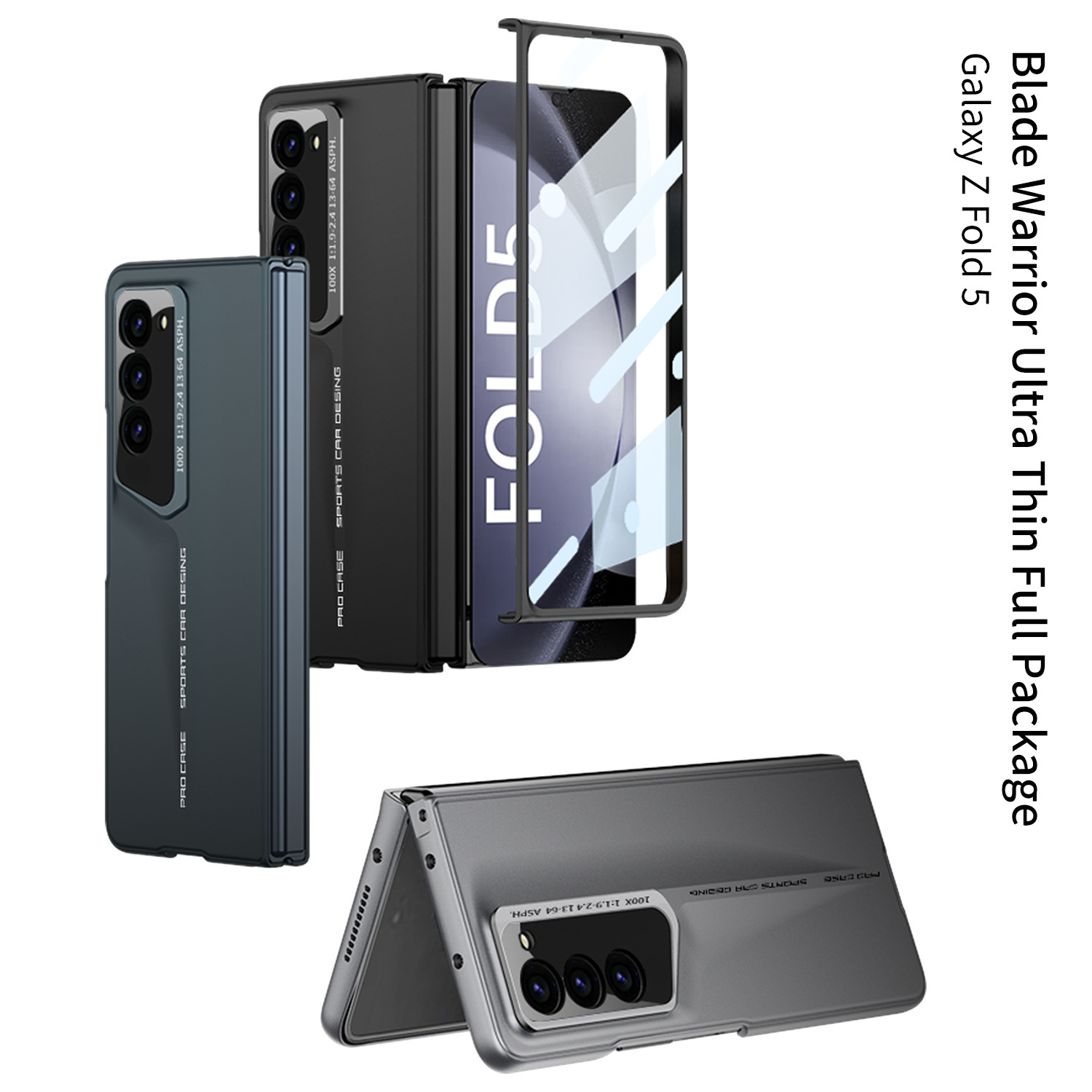 Luxus, mindent magában foglaló esésgátló telefontok Samsung Galaxy Z Fold5 Fold4 Fold3 telefonhoz