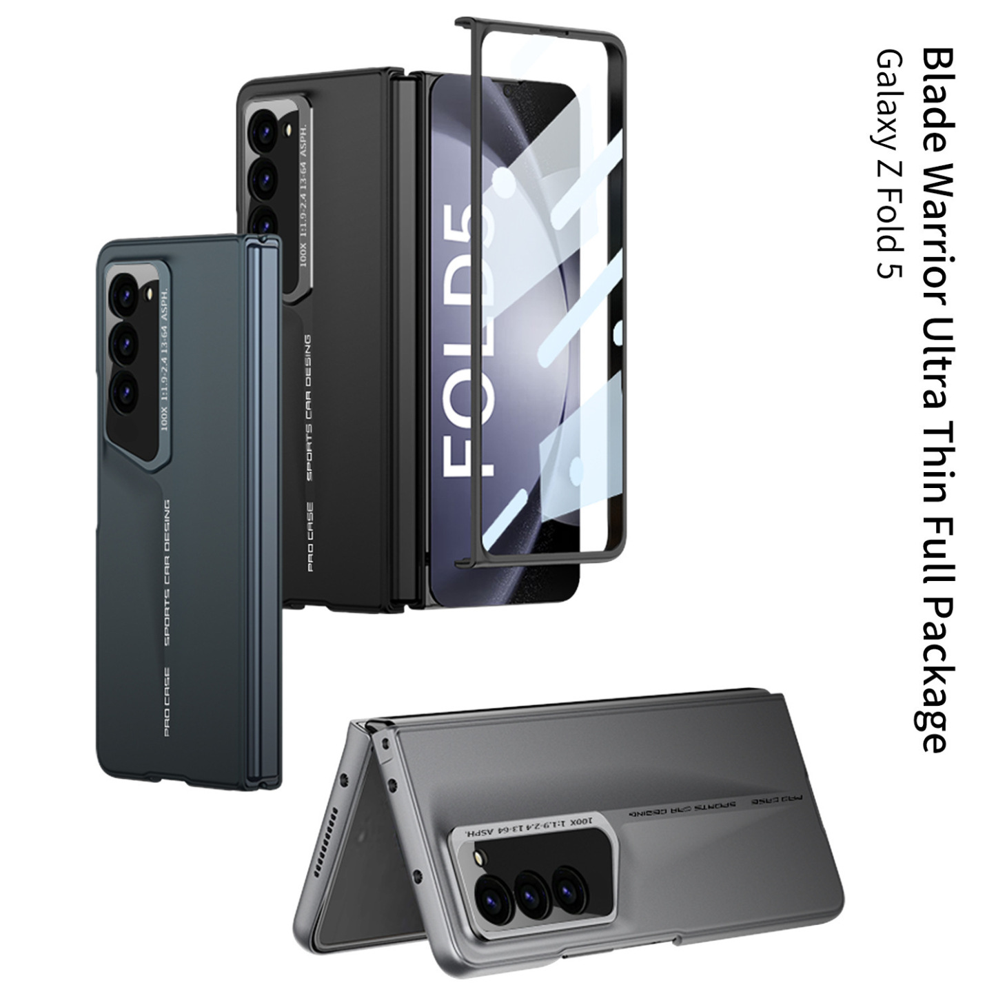 Luxus, mindent magában foglaló esésgátló telefontok Samsung Galaxy Z Fold5 Fold4 Fold3 telefonhoz