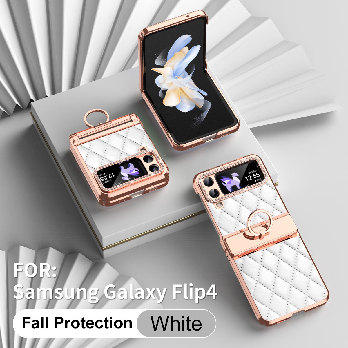 Husa pentru telefon mobil cu ecran pliabil diamant potrivita pentru Samsung Galaxy Z Flip3 Flip4 Flip5