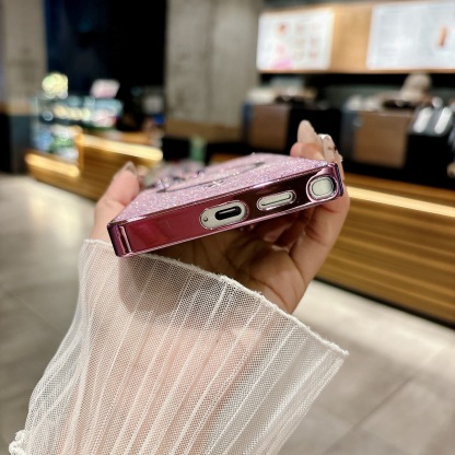 Ins Hot Sale Luxury Diamond Glitter Μαγνητική θήκη τηλεφώνου Samsung