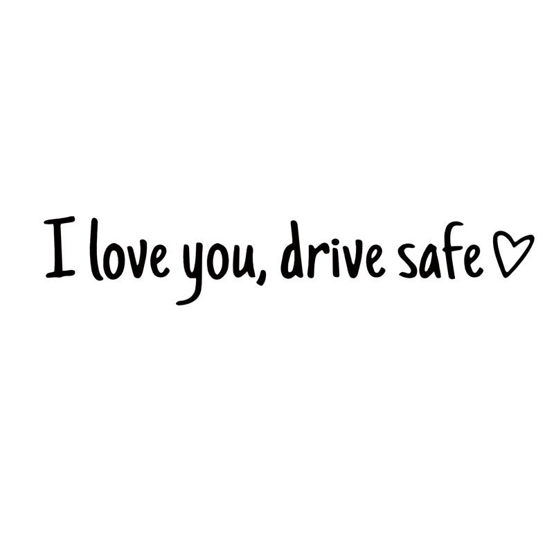 【I love you, drive safe】Autocolante de siguranță pentru oglindă retrovizoare