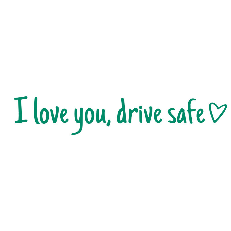 【I love you, drive safe】Autocolante de siguranță pentru oglindă retrovizoare