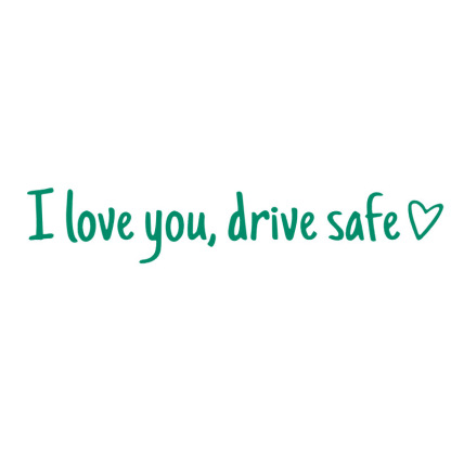 【I love you, drive safe】Autocolante de siguranță pentru oglindă retrovizoare