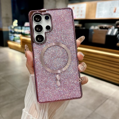 Ins Hot Sale Luxury Diamond Glitter Μαγνητική θήκη τηλεφώνου Samsung