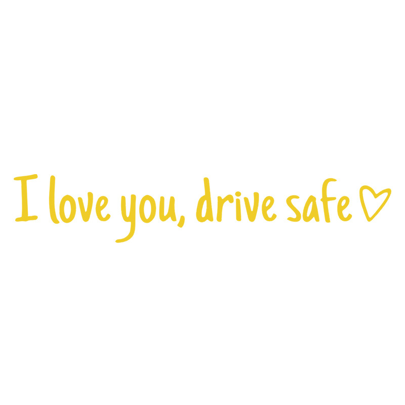 【I love you, drive safe】Autocolante de siguranță pentru oglindă retrovizoare