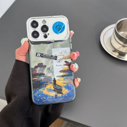 Husa pentru telefon cu suport pentru iPhone