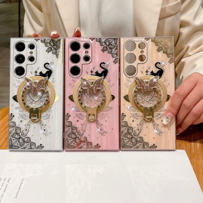 Κατάλληλο για θήκη κινητού τηλεφώνου Samsung S22/S23/S24 Plus Ultra με μαγνητική βάση πεταλούδας