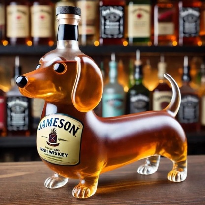 Μπουκάλι ουίσκι για σκύλους Dachshund