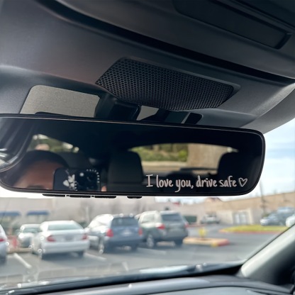 【I love you, drive safe】Autocolante de siguranță pentru oglindă retrovizoare