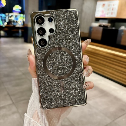 Ins Hot Sale Luxury Diamond Glitter Μαγνητική θήκη τηλεφώνου Samsung