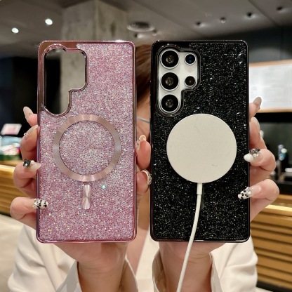 Ins Hot Sale Luxury Diamond Glitter Μαγνητική θήκη τηλεφώνου Samsung