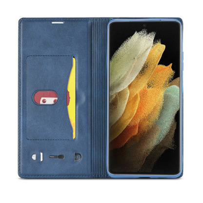 Husă de lux din piele pentru telefon mobil Samsung S23/S22/S21 4-în-1