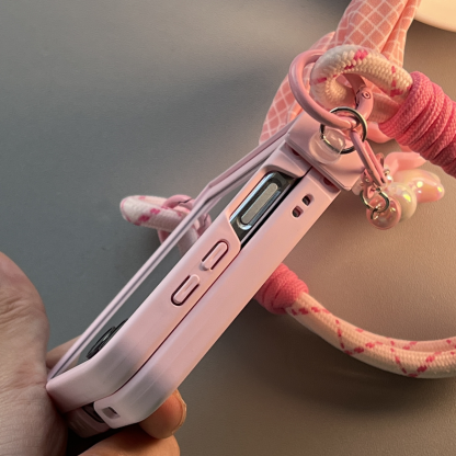 Νέα προστατευτική θήκη για κινητά αυτιά κουνελιού Samsung Z Flip5 Flip4 Flip3